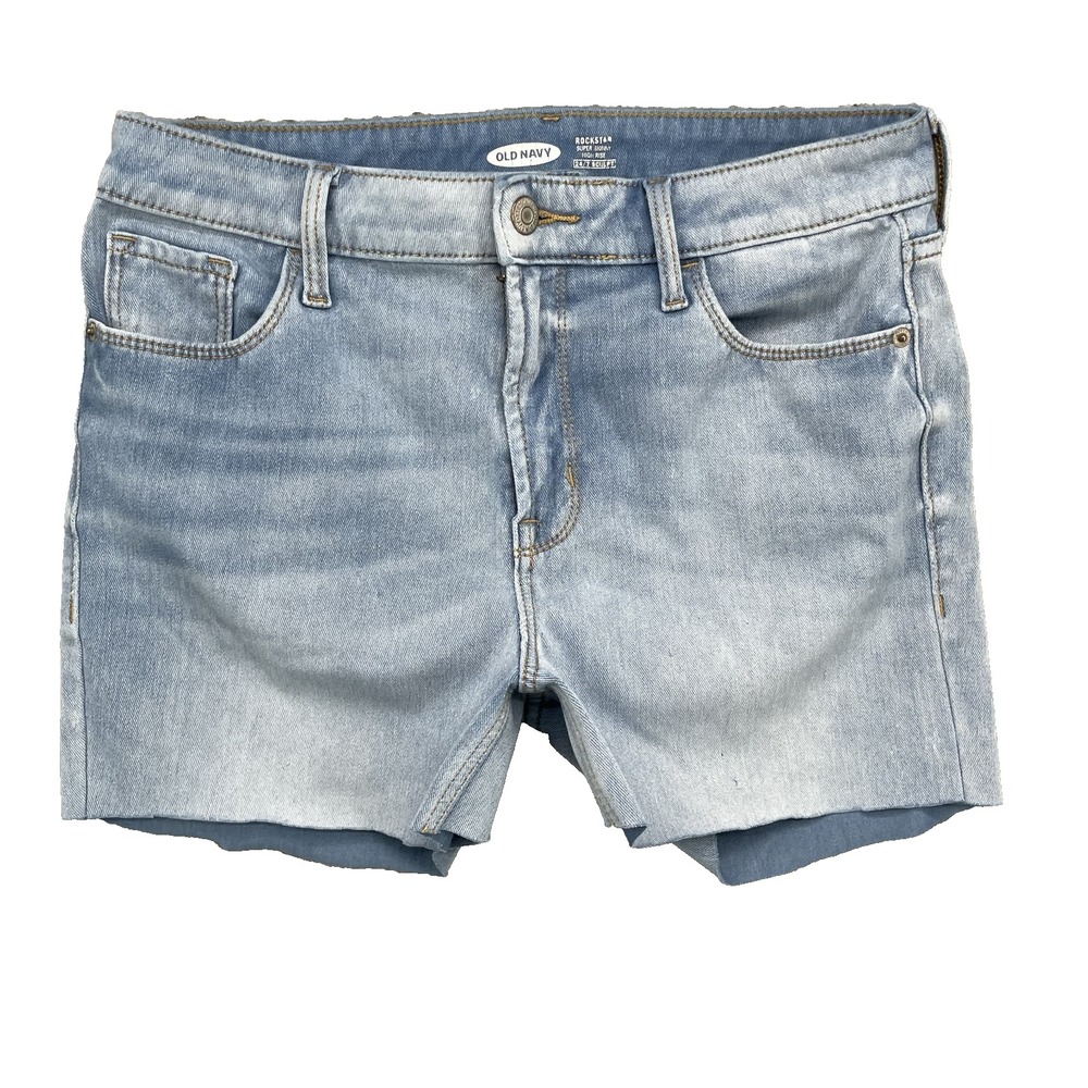 Old Navy Jean Shorts Women's 27* Raw Crop Y2K Rodeo Daisy Dukes Preppy 90's Chic